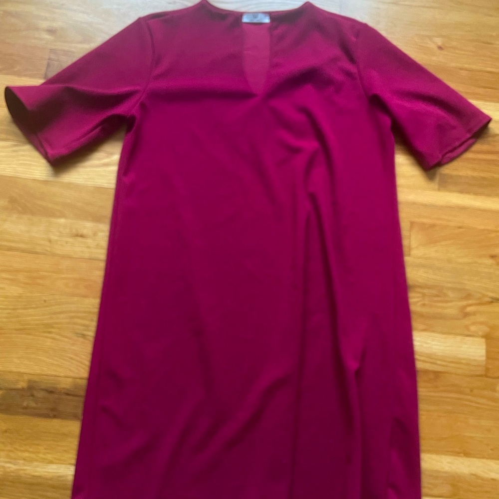 Wine colored dress